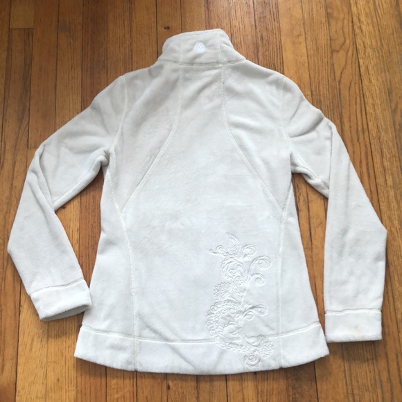Marmot fleece zip-up, light cream color - Picture 2 of 2